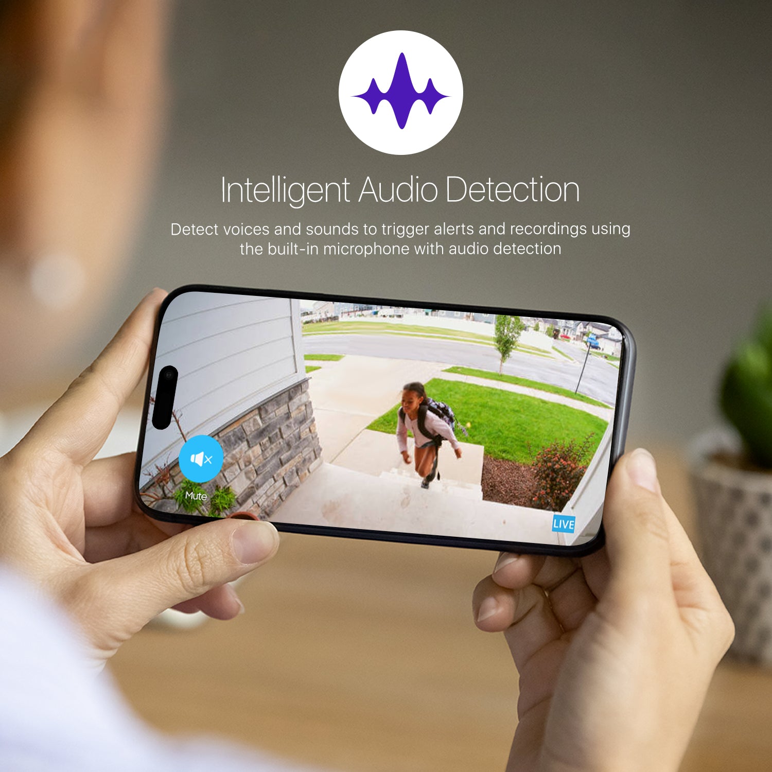 HELIX 5MP Outdoor IP Security PoE Camera, Human Detection, NDAA Compliant, IP Surveillance Bullet, 2-Way Audio, Support 256GB MicroSD, 98ft Night Color Vision, Deterrent, HLX-IP5M-B102EW-AI