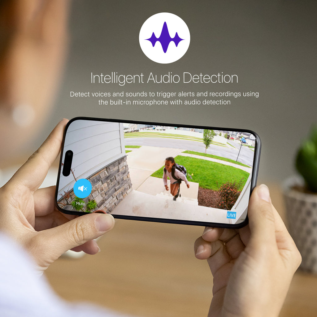 Helix 5MP Security AI IP PoE Camera, 98ft Night Color, Human Detection, NDAA Compliant, Indoor Outdoor Surveillance Turret, Built in Mic, Support 256GB MicroSD, Deterrent, HLX-IP5M-T103EW-AI