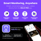 Helix 4K/8-MP Security AI IP PoE Camera, 98ft Night Color, Human Detection, NDAA Compliant, Indoor Outdoor Surveillance Turret, Built in Mic, Support 256GB MicroSD, Deterrent, HLX-IP8M-T303EW-AI