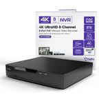 Helix 4K 8CH AI NVR (8-Port PoE), Smart NVR, Human Detection & Vehicle Detection - Supports 8 x 4K IP Cameras, Supports 1 x 8TB HDD (Not Included) HLX-NV3808E