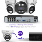 Helix 4K 8CH AI NVR (8-Port PoE), Smart NVR, Human Detection & Vehicle Detection - Supports 8 x 4K IP Cameras, Supports 1 x 8TB HDD (Not Included) HLX-NV3808E