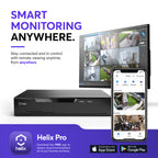 Helix 4K 32CH AI NVR, Smart NVR, Human Detection & Vehicle Detection - Supports 32 x 4K IP Cameras, Supports 4 x 16TB HDD (Not Included) HLX-NV3832-AI