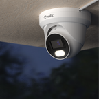 Helix 4K/8-MP Security AI IP PoE Camera, 98ft Night Color, Human Detection, NDAA Compliant, Indoor Outdoor Surveillance Turret, Built in Mic, Support 256GB MicroSD, Deterrent, HLX-IP8M-T303EW-AI